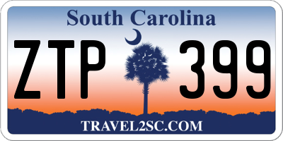SC license plate ZTP399
