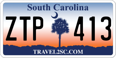 SC license plate ZTP413