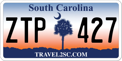 SC license plate ZTP427