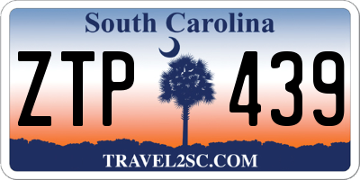 SC license plate ZTP439