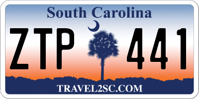 SC license plate ZTP441