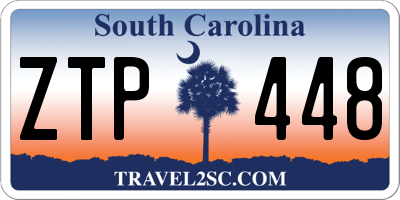SC license plate ZTP448