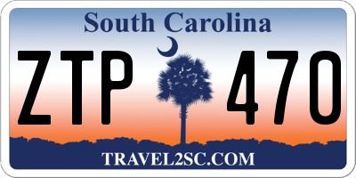 SC license plate ZTP470