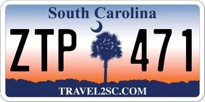SC license plate ZTP471