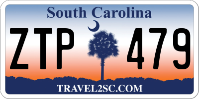 SC license plate ZTP479