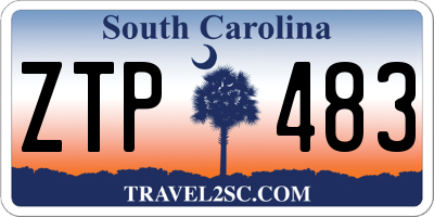 SC license plate ZTP483