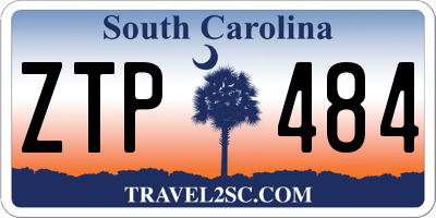 SC license plate ZTP484