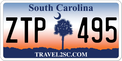 SC license plate ZTP495
