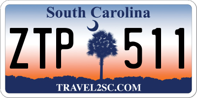 SC license plate ZTP511
