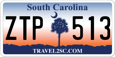 SC license plate ZTP513