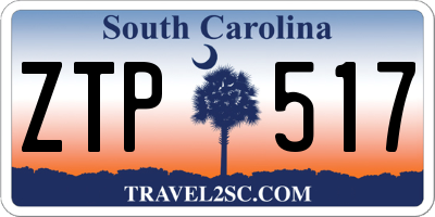 SC license plate ZTP517