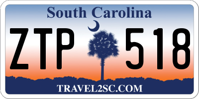 SC license plate ZTP518