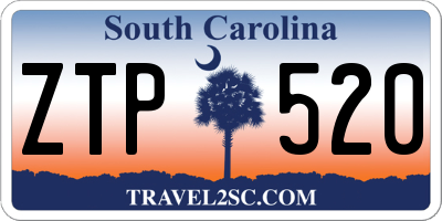 SC license plate ZTP520