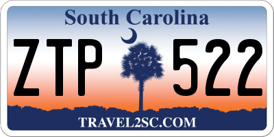 SC license plate ZTP522