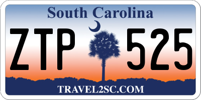 SC license plate ZTP525