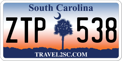 SC license plate ZTP538