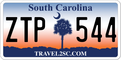 SC license plate ZTP544