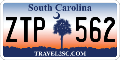 SC license plate ZTP562