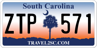 SC license plate ZTP571
