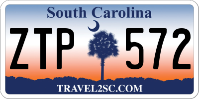 SC license plate ZTP572