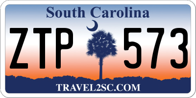 SC license plate ZTP573