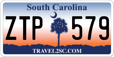 SC license plate ZTP579