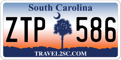 SC license plate ZTP586