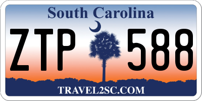 SC license plate ZTP588