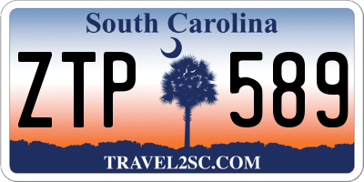 SC license plate ZTP589