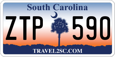 SC license plate ZTP590