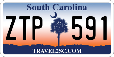 SC license plate ZTP591