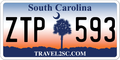 SC license plate ZTP593