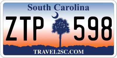 SC license plate ZTP598