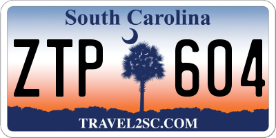 SC license plate ZTP604