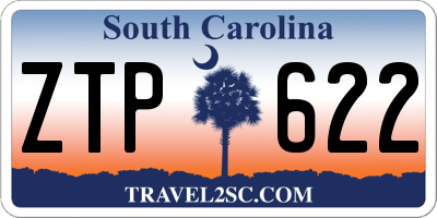 SC license plate ZTP622