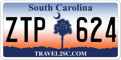 SC license plate ZTP624