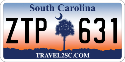SC license plate ZTP631