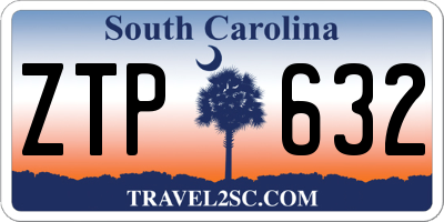 SC license plate ZTP632
