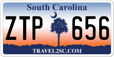 SC license plate ZTP656