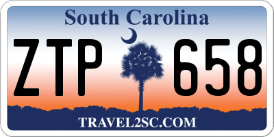 SC license plate ZTP658