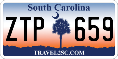 SC license plate ZTP659