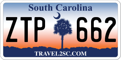 SC license plate ZTP662