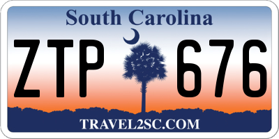 SC license plate ZTP676