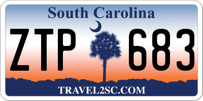 SC license plate ZTP683