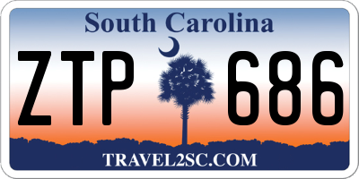 SC license plate ZTP686
