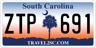 SC license plate ZTP691