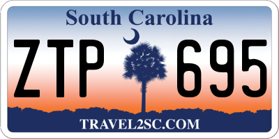 SC license plate ZTP695