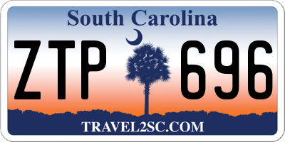 SC license plate ZTP696