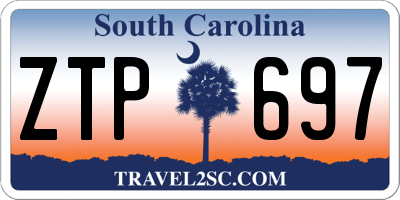 SC license plate ZTP697