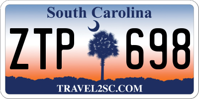 SC license plate ZTP698